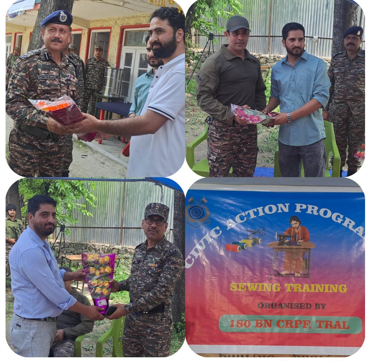 CIVIC ACTION PROGRAMME: SEWING TRAINING ORGANISED BY 180 BN CRPF IN TRAL