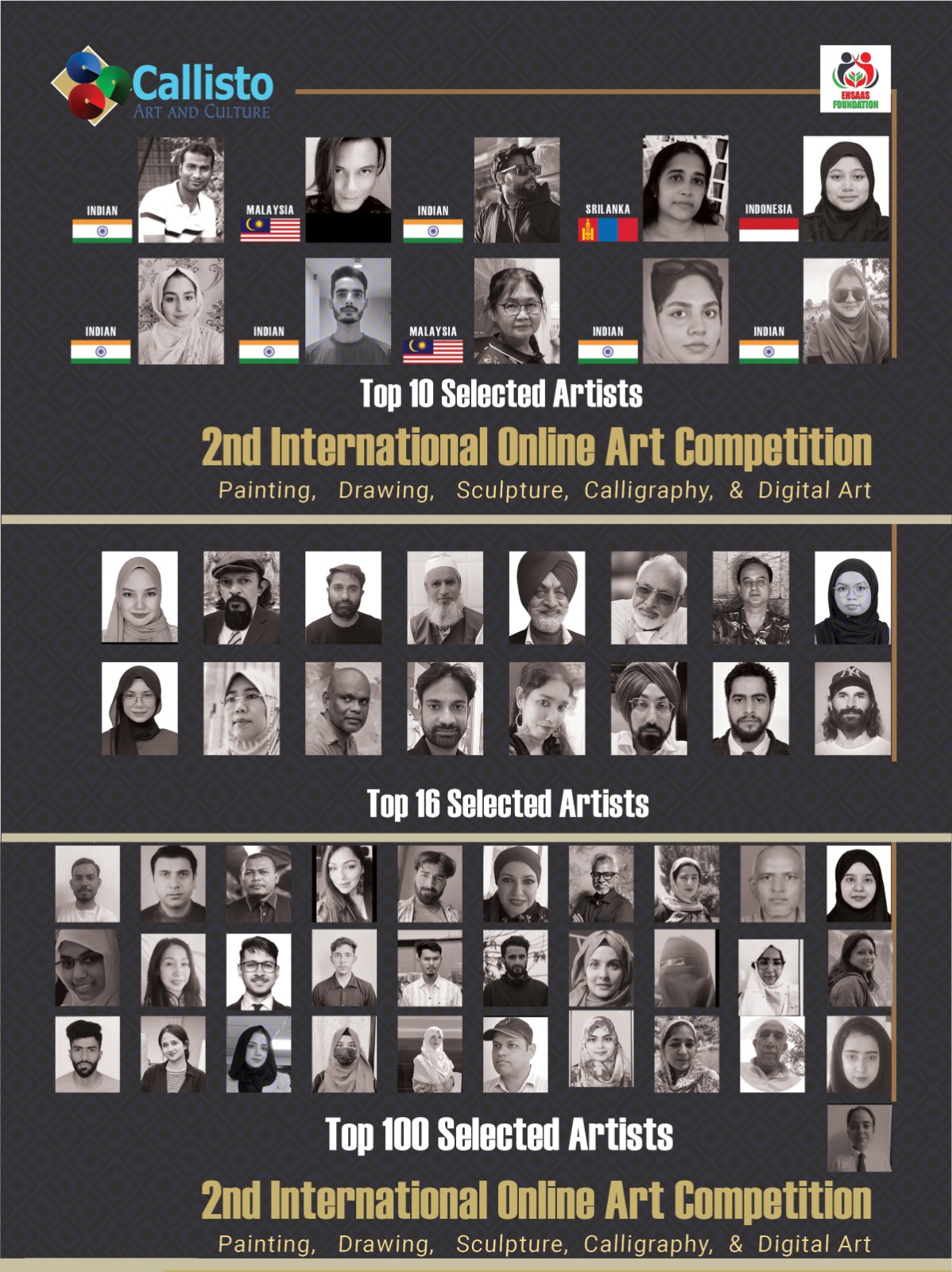 Kashmir's Ehsaas Foundation & Callisto Art partner with World Talent in online international art competition
