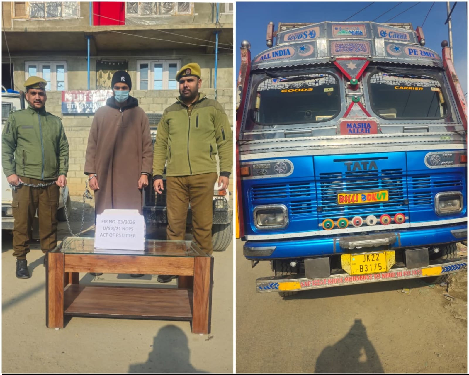 Driver Arrested As Pulwama Police Foil Drug Smuggling Attempt