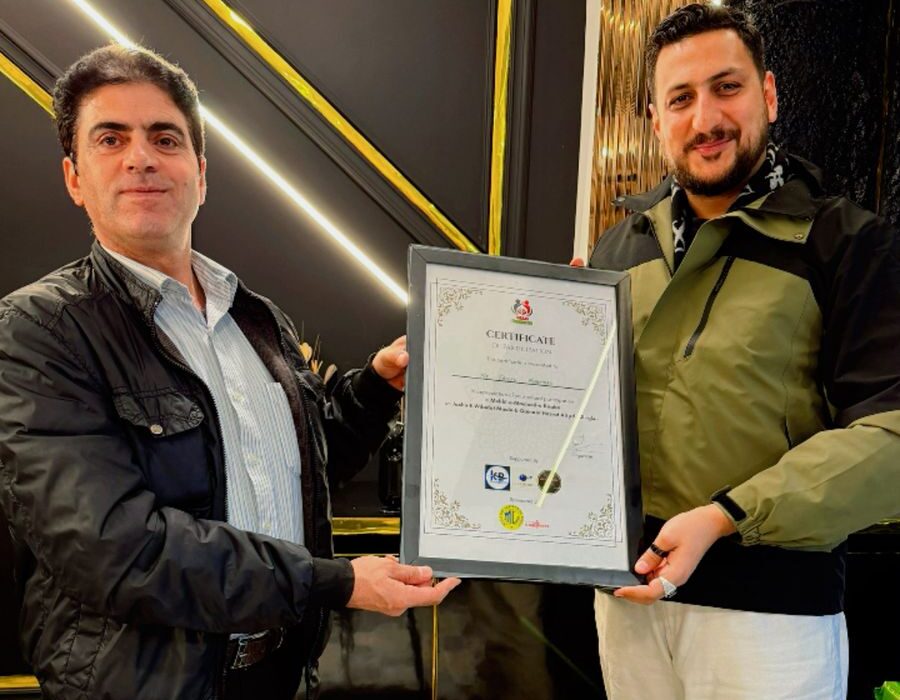 Faizan Mohammad Honoured with Certificate of Appreciation by Director Industries & Commerce, Ladakh