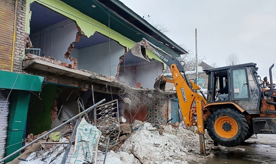 1,425 Structures Demolished Across J&K Since October 2024; Govt Says Action Taken as per Law
