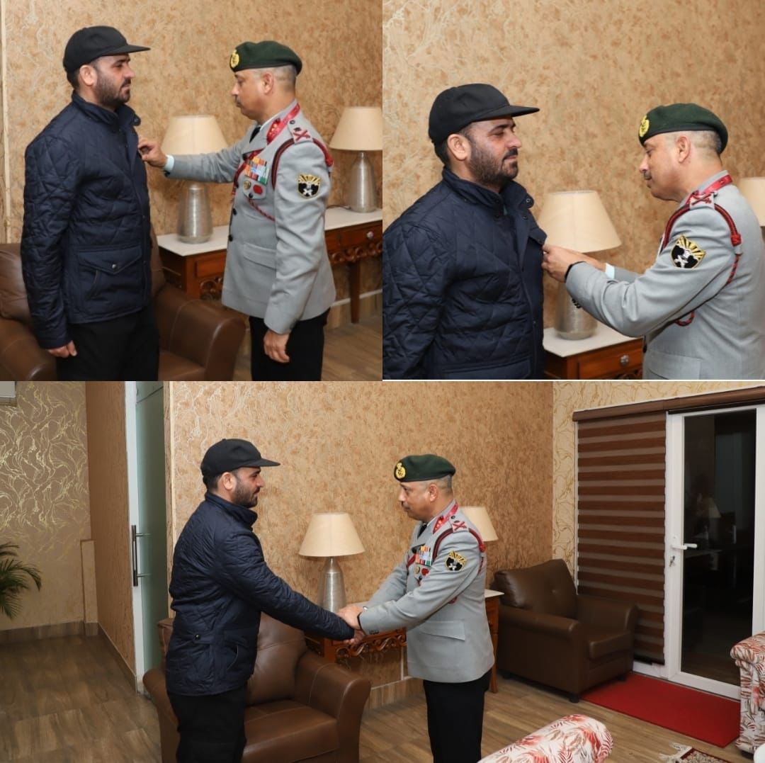 M S Nazki Receives DG Assam Rifles Commendation Medal