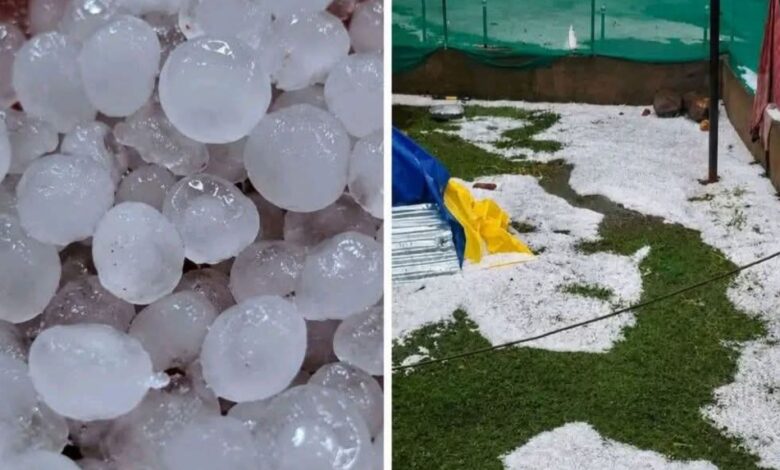 Pre-Dawn Hailstorm Ravages Orchards, Crops in South Kashmir