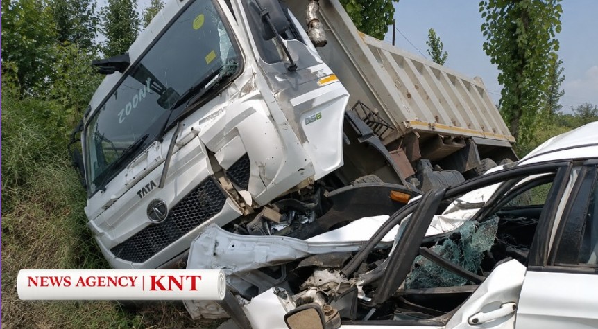 Six Injured in Triple-Vehicle Collision on Srinagar-Baramulla Highway